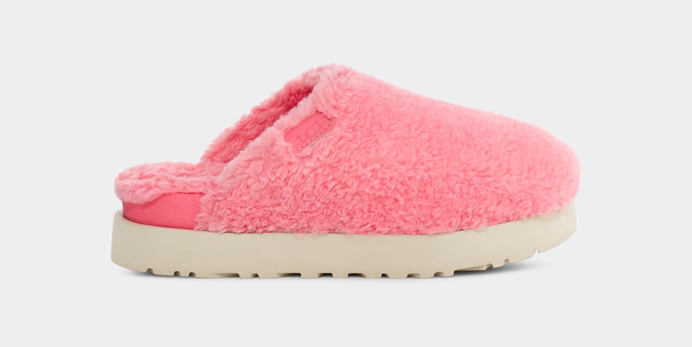 Pink ugg clearance slide slippers